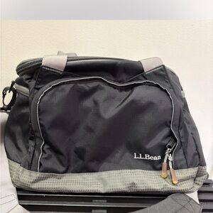 L.L. Bean Black and Gray Men's duffel bag